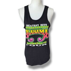 Vtg USA Alabama Pass It On Down Wild Country 1991 Tour Tank Top men small black